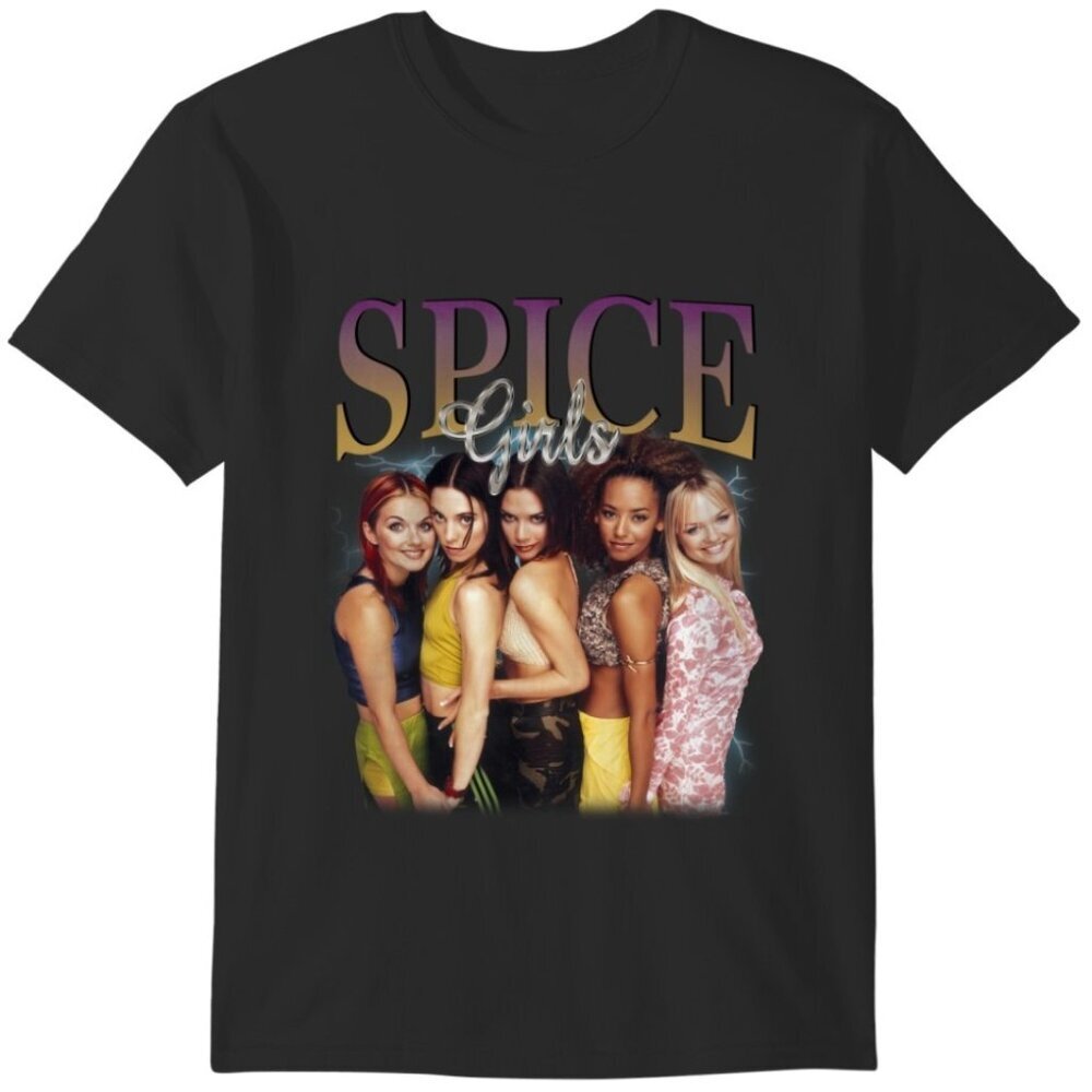 Spice Girls World Tour Music Fan Classic Graphic Collector Concert Band T-Shirt